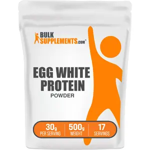 BulkSupplements - Egg White Protein Powder - Protein Source - Easily Digestible - 500g - 30g per Serving BulkSupplements - Egg White Protein Powder - Protein Source - Easily Digestible - 500g - 30g per Serving