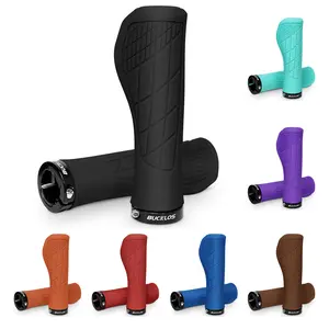 BUCKLOS Single Lock-on Bike Handlebar Grips - Mountain Bike MTB Ergonomic Anti-Slip Handle Grip - Bicycle Comfort Locking Handle Bar for BMX/Cruiser Bike/Scooter (7/8" Black) e bike bike parts