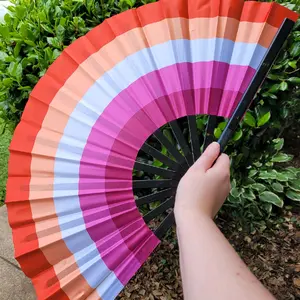 Lesbian Pride Flag Hand Fan