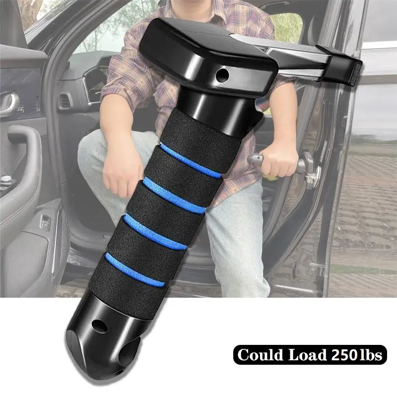 Car Door Handle for Elderly Senior Kit 3-in-1 Car Handle Assist Firm Grip to Multifunction Handle Car Door and Handicapped Help Sit in Back Seat