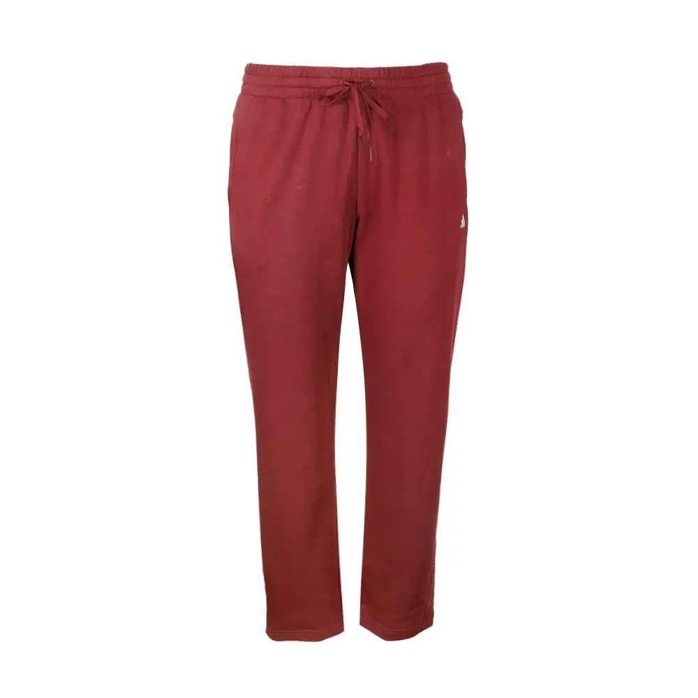 adidas Womens Essentials Small Logo Feel Cozy Open Hem Joggers Plus Size Casual - Red