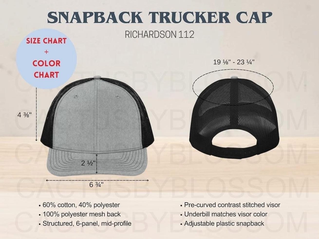 RF Cummins Leather Patch Trucker Hat | Richardson 112 Snapback