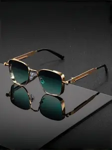 Unisex Y2K Metal Square Frame Glasses, Vintage Boho Style, Durable Streetwear Accessories, Perfect for Daily Wear, Parties, Gifts, Trendy Vintage Sunglasses, Square Frames Sunglasses