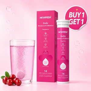 Newrish Women's Probiotic Effervescent Tablets – Helps Maintain pH Balance & Eliminate Odor – 40 Billion Probiotics – Formulated Specifically for Women – Buy 1 Get 1 Free