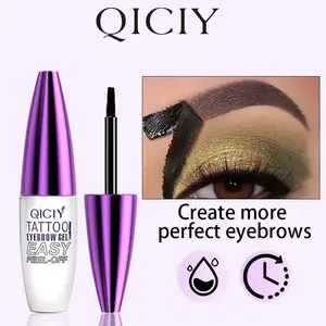 Easy Eyebrow Gel-Waterproof &Sweatproof, Long-Lasting Grey or Brown TattooTint, Film Forming, Medium Coverage for All SkinTypes big deal mascara block faux tint pen semi-permanent eyebrow tattoo gel paste pencil tint Matte Lip sculpt peel Makeup Cosmetic