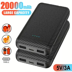 20000mAh Power Bank Heated Vest 5V 3A Output Power Bank Heated Jacket Battery Charger External Battery winter Heating Scarf Socks Power Bank Phone Battery Portable