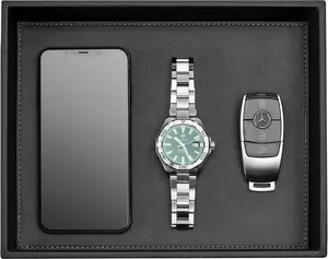 GALLAWAY LEATHER Valet Tray for Men - Nightstand Organizer EDC Tray for Wallet and Keys - Dresser Leather Catchall Dump Key Tray - Bedside Table Tray Organizer Key Bowl for Entryway Table (Black)