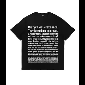 Crazy I Was Crazy Once. Funny Trending Meme T-Shirt