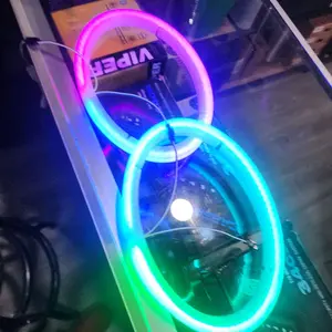 Smart Speakers LED Ring 6 x 9                                    Incluye Control remoto , controlador , 10 ft wire power and ground  universales para cualquier bocina 6.5 Deaf Bonce, sp audio, db drive Remote