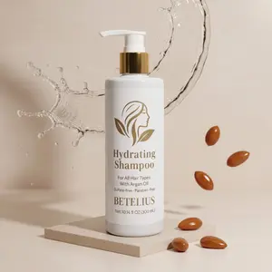 BETELIUS Hydrating Shampoo Sulfate-Free with Argan Oil for All Hair Types Ideal for Treated Hair 10.14 fl oz Gentle Cleansing & Hydration