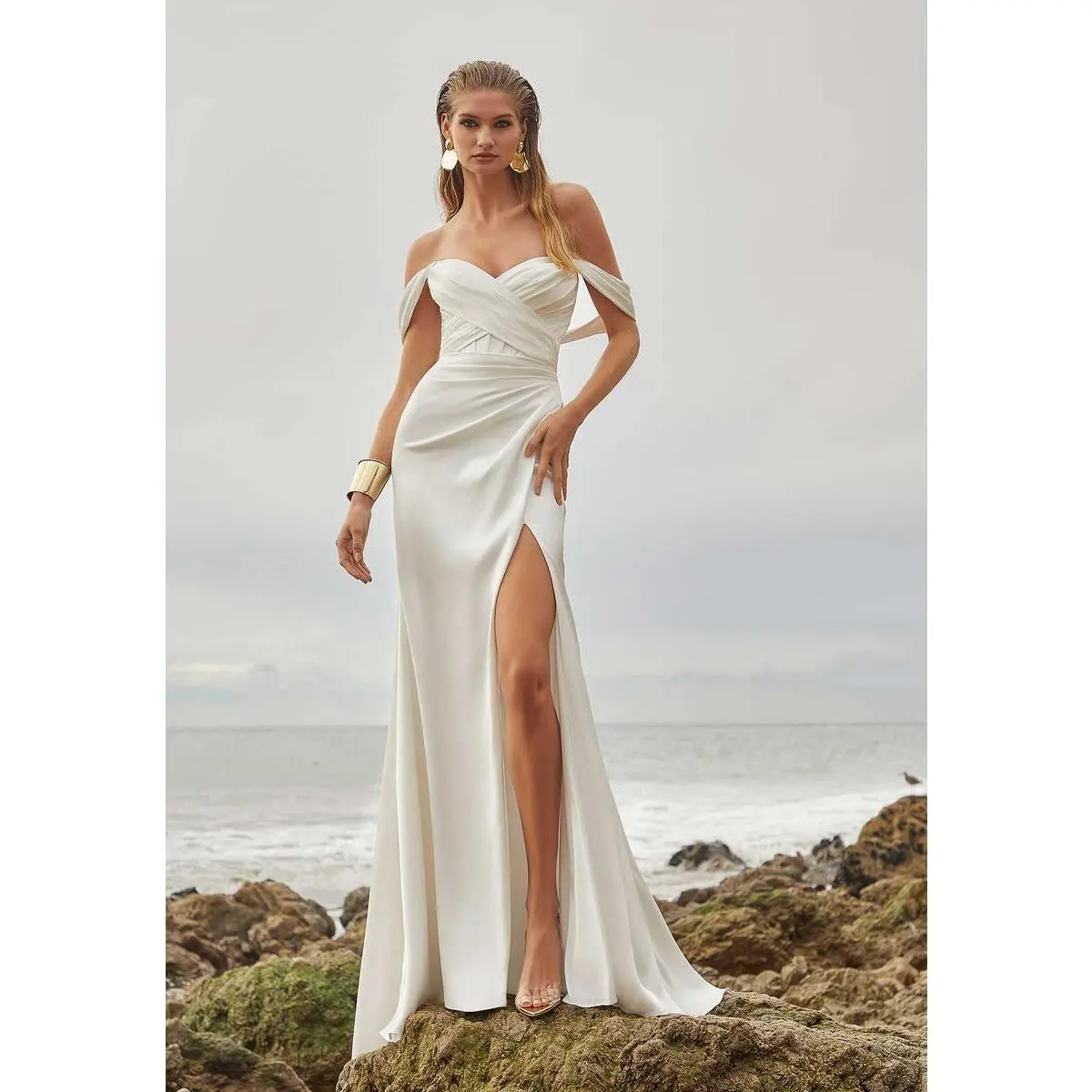 Amy & Eve "Megara" Strapless Wedding Dress 15022