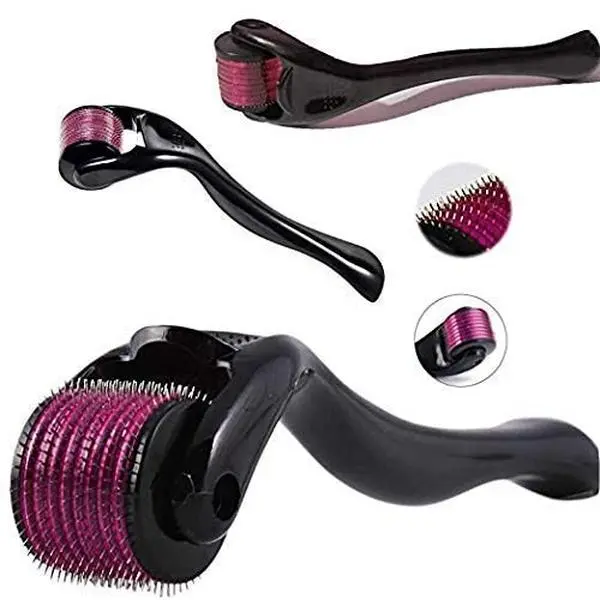 Derma Roller for Face and Skin Care & Men Beard Roller- 0.25 mm - Includes Free Storage Case- Skin Microneedle Roller for Women- Derma Roller for Face Hair and Beard Daily Comfort