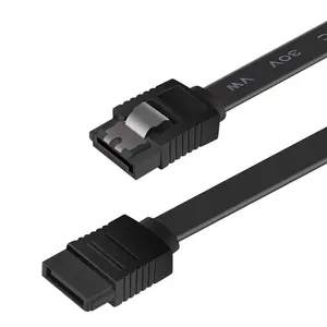 BENFEI SATA Cable III, SATA Cable III 6Gbps Straight HDD SDD Data Cable with Locking Latch 18 Inch Compatible for SATA HDD, SSD, CD Driver, CD Writer - Black