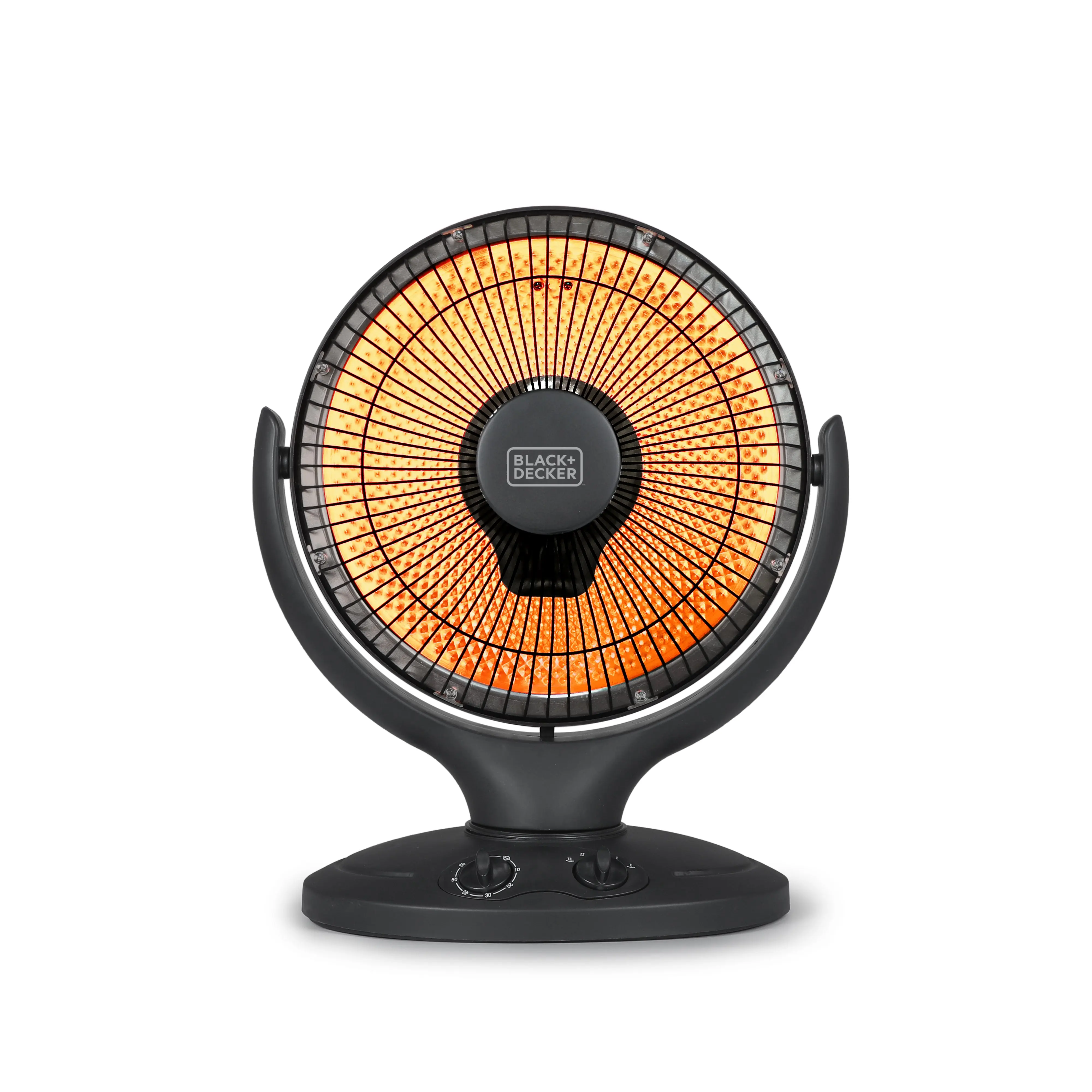 Portable Heater for Rooms up to 161 Sq. Ft., Oscillation Function with 2 Heat Settings, Timer & Manual Controls