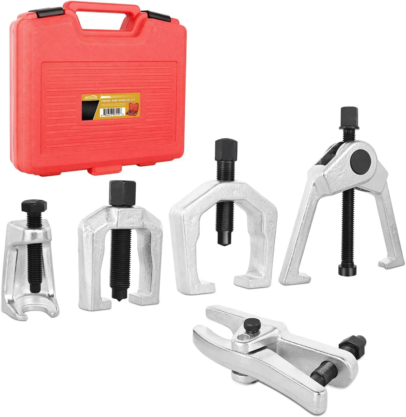 GOOACC 5-in-1 Heavy Duty Front End Service Kit - Pitman Arm Puller, Tie Rod Puller, Ball Joint Separator for Cars, Light Trucks