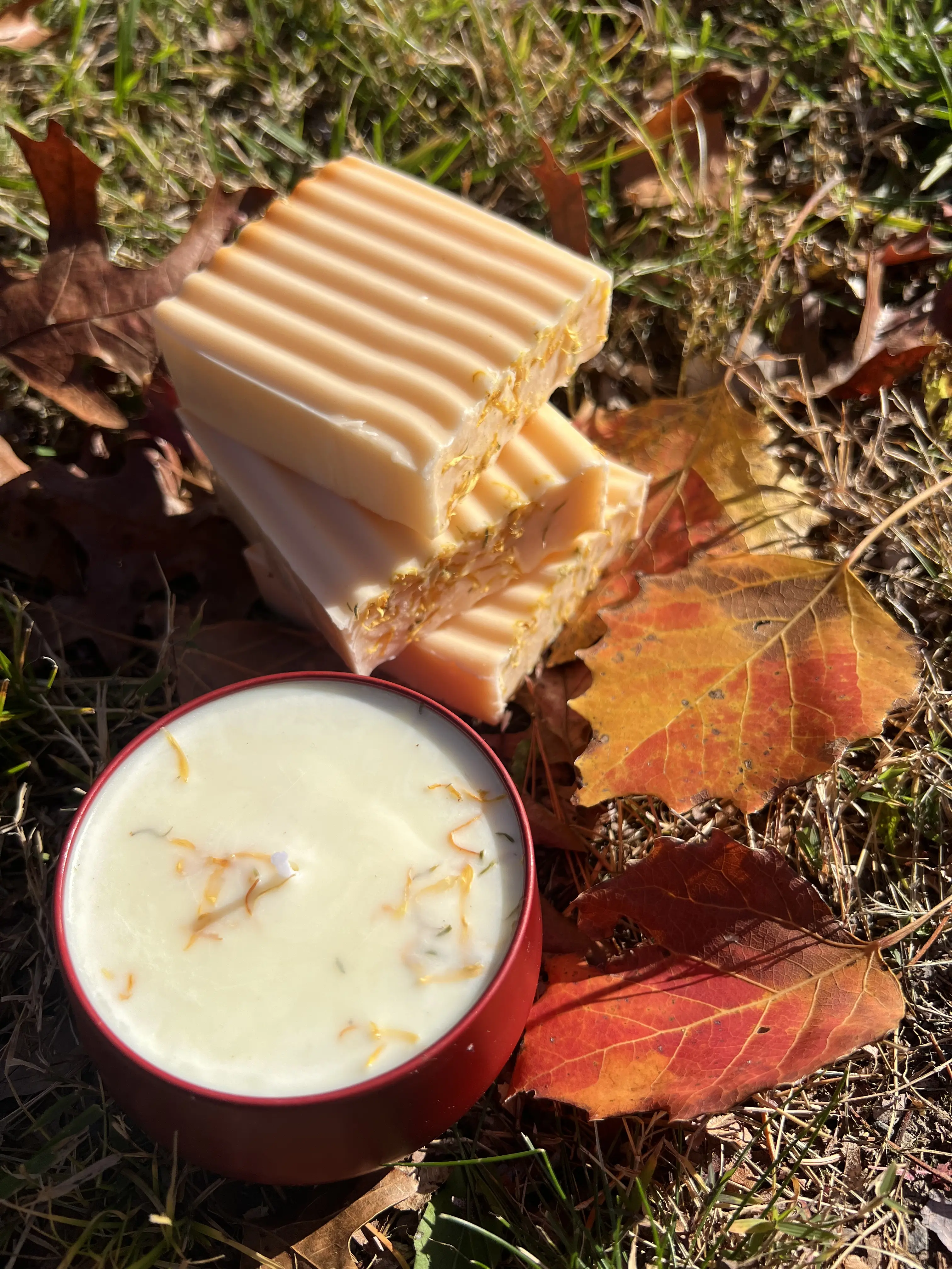 Walking Sky Candles Maple Cranberry Candle and Soap Bundle Native American handcrafted non-toxic organic soy wax