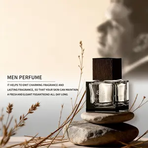 Shu Feng Men's Le Beau EDT 50ml - Woody Fragrance Perfume, Top Notes Sandalwood Pine Nutmeg, Base Notes Amber Iris Jasmine, Long-Lasting Scent, Aficionado Luxurious Gift for Outdoor Use, Wood
