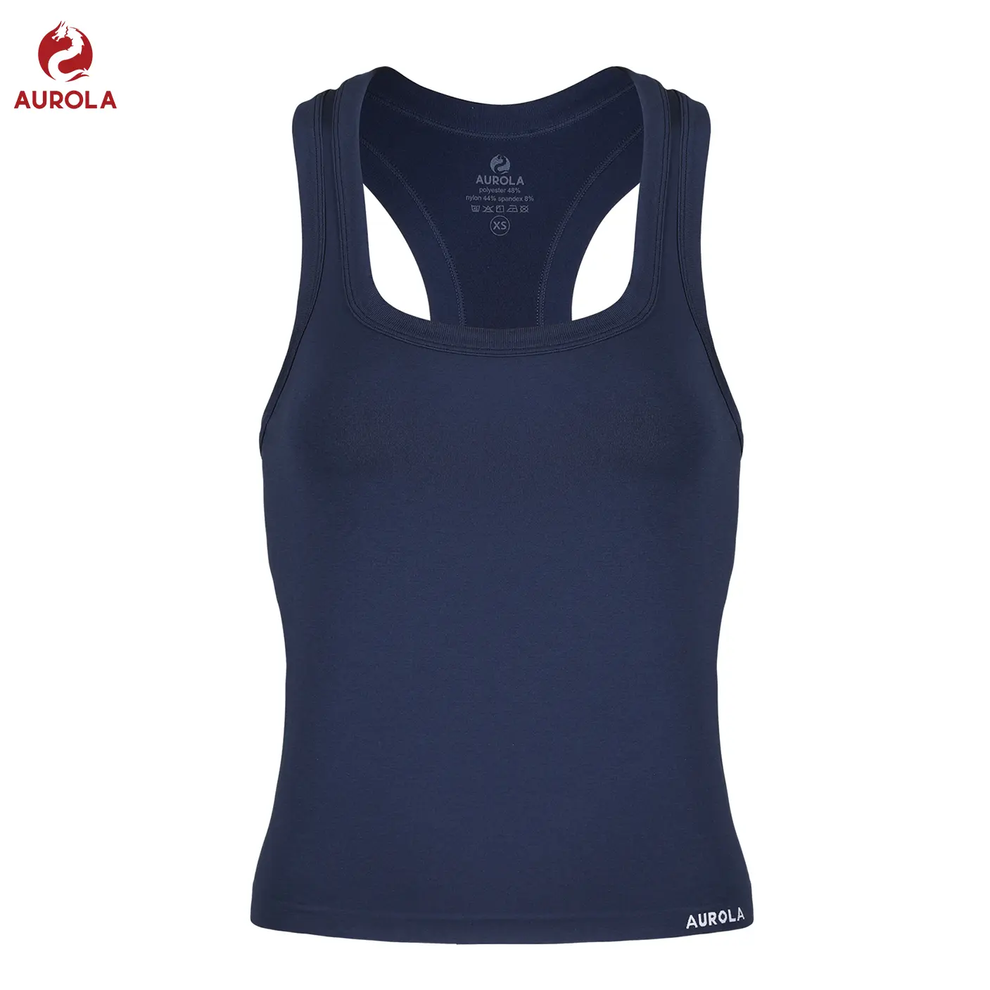 AUROLA Essentials Seamless Sleeveless Racerback Top,Women Subtle Marl Workout Square Neck Fitted Tank tiktokshopbacktoschool