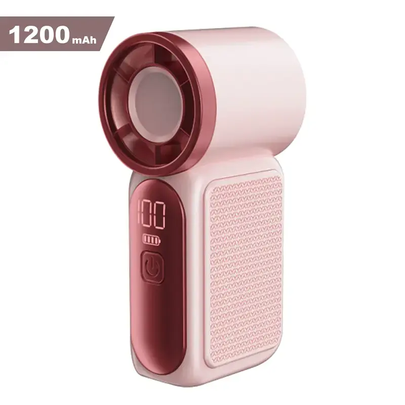 Portable Fan, Mini USB Rechargeable Model with LED Display - 6-Speed Turbo Pocket-Size for Women, High-Speed Cooling for Travel & Makeup, Ideal Gift, Portable Refrigeration, Mini Portable Fan
