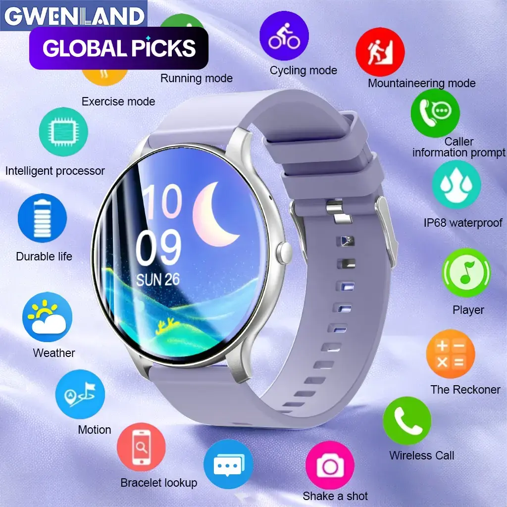 Multifunctional Waterproof Wireless Ultimate Outdoor Smartwatch for Women & Men, Wearable Digital Sports Watch #GLOBAL PICKS