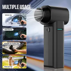 Electric Air Duster, max 1.1lbs Wind Force Brushless Motor, Super Power Compressed Air Duster, 3-Gear Dust Blower, Fast Charging, Electric Duster for PC, Car, House, Outdoor