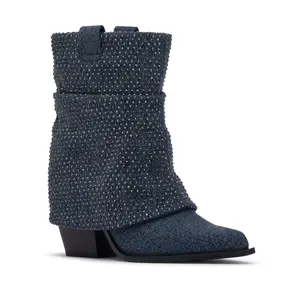 Savella Bootie - Washed Denim