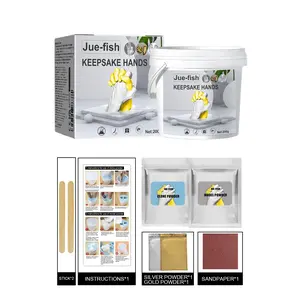 3D Stereoscopic Hand Model Cloning Powder Kit, Easy-Mix Crafts Kit, Home Decor Statue, Ideal Children's Day Souvenir & Mother's Day Gift