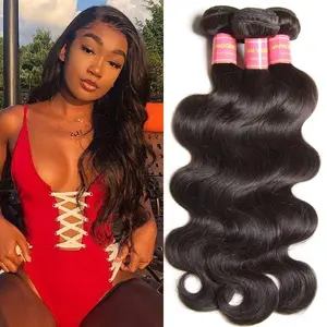 Body Bundles Human Hair 18 20 22 Inch Brazilian Body Hair Bundles 100% Unprocessed Virgin Hair Weave Bundle Human Hair Extensions for Women Natural Color