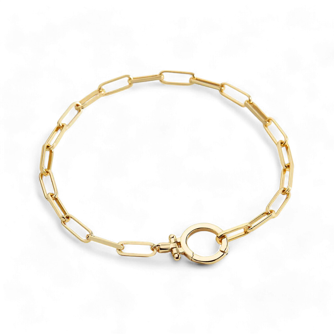 Mint Paperclip Bracelet