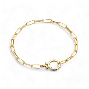 Mint Paperclip Bracelet