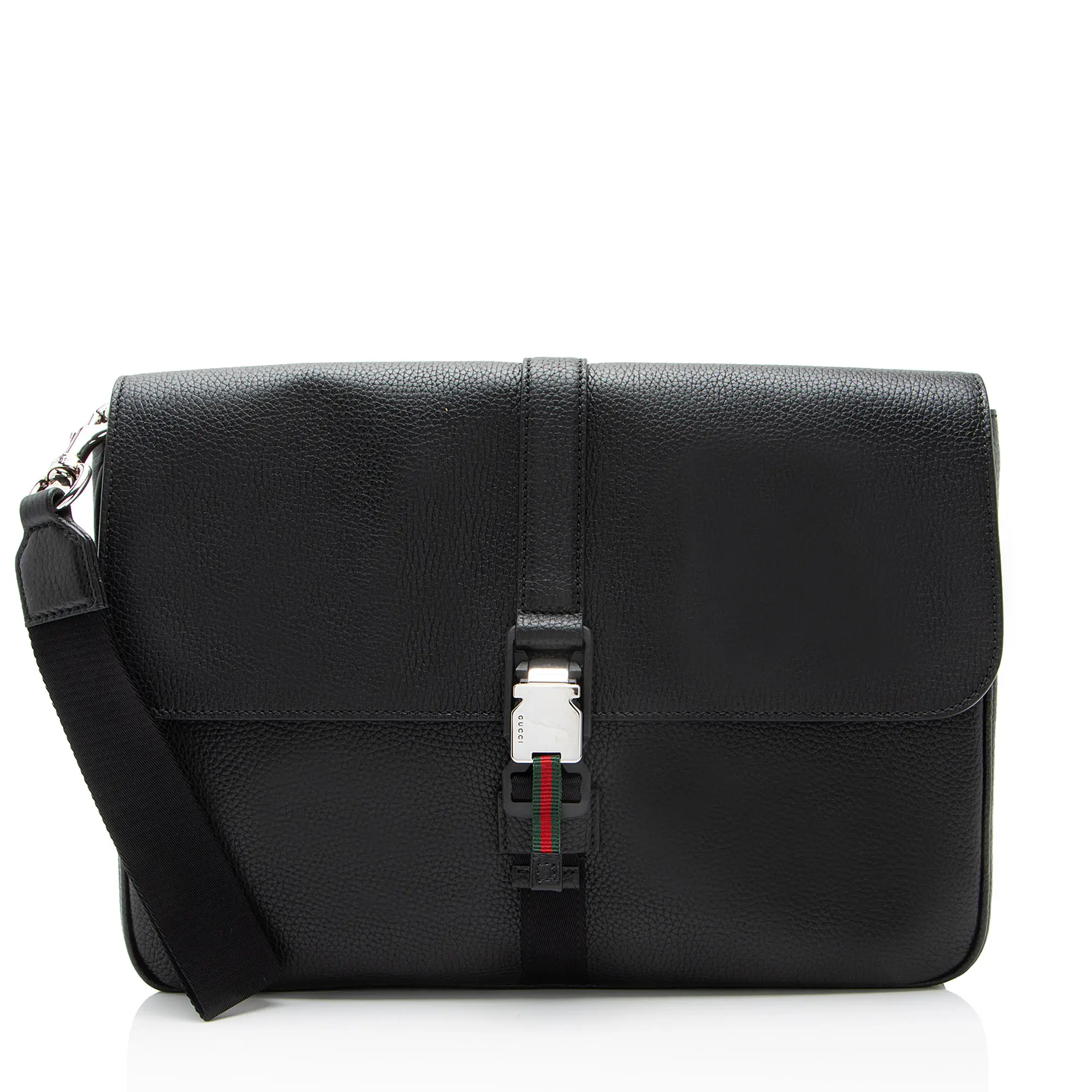 Pre-owned GUCCI Leather Briefcases Web Business Document Case