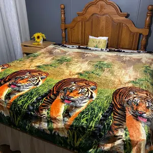 TIGER #4 THROW BLANKET KING SIZE