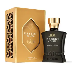 HABIBI NEW YORK Desert Oud EDP Perfume Fragrance - 2.9 fl oz Men's Fragrances, Bold Passionate Scent with Cardamom Top Notes, Spice & Smoke Oud and Wood Accents, Long-Lasting