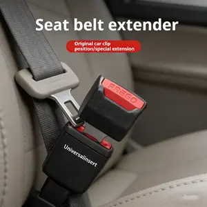 Universal Car Seat Belt Extender Durable ABS Safety Buckle Booster for Easy Rear Seat Access Compatible with Most Vehicle Models