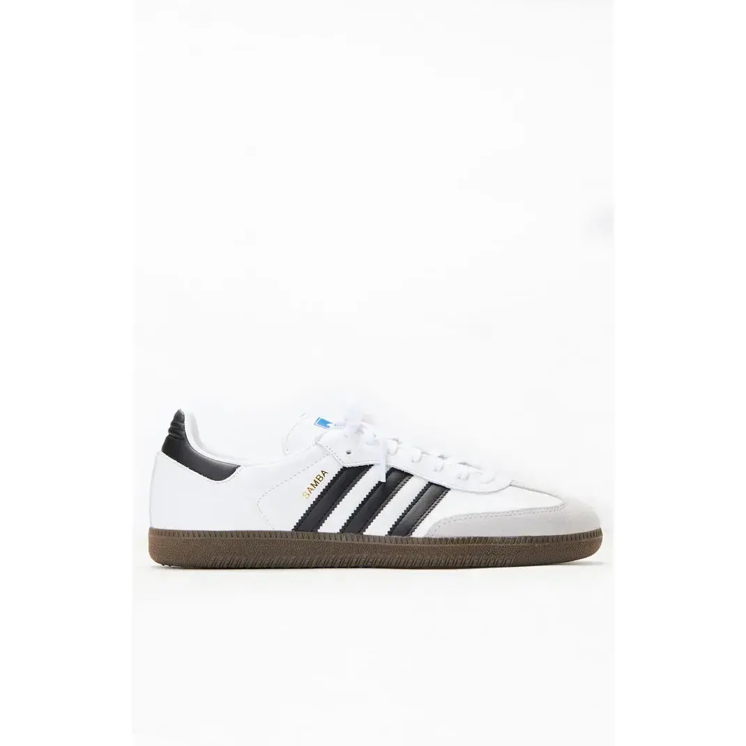 adidas Kids White & Black Samba Shoes