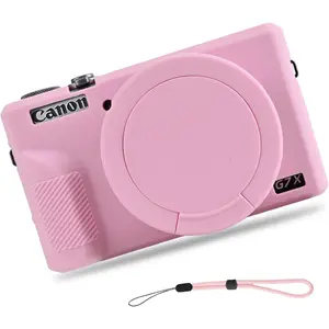 Camera Case for  G7X Mark III Camera, Anti-Scratch Slim Fit Soft Sleeve,  Protective Cover with Removable Lens Cover and Strap Wrist for Powershot G7X Mark iii ()