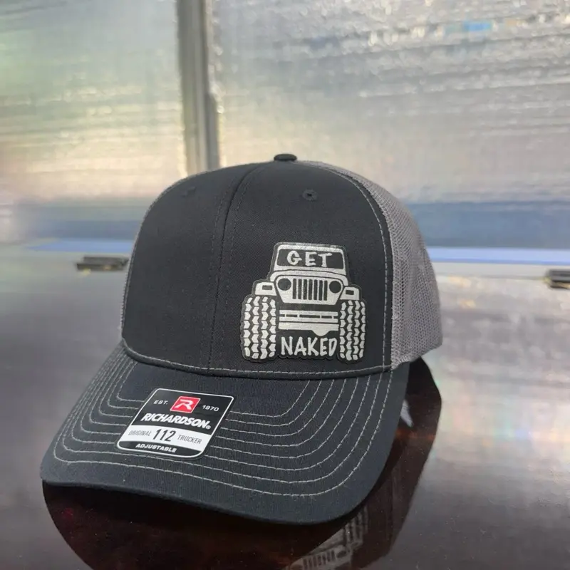 Silver jeep funny hat,