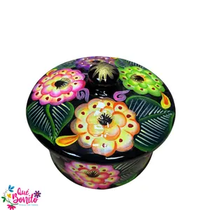Tortilla Warmer Hand Painted with Lid