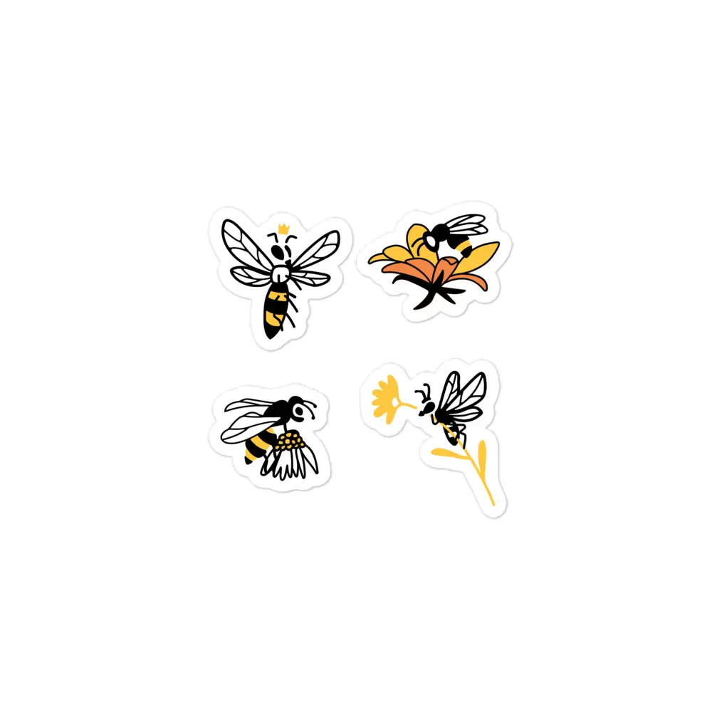 Busy Honey Bee Queen Bubble-free stickers Decor Decorative Ornaments Tiles Sticker