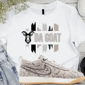 Da Goat Python T-shirt matches Book 1 Python Sneakers C Menswear Cotton Tee Shortsleeve Tshirt