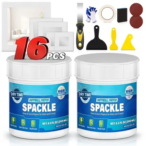 16 count Drywall Repair Kit Spackle Wall Repair Drywall Patch Kit Wall Patch Repair Kit Quick Easy Solution for Wall Hole Repair and Drywall Hole Filler