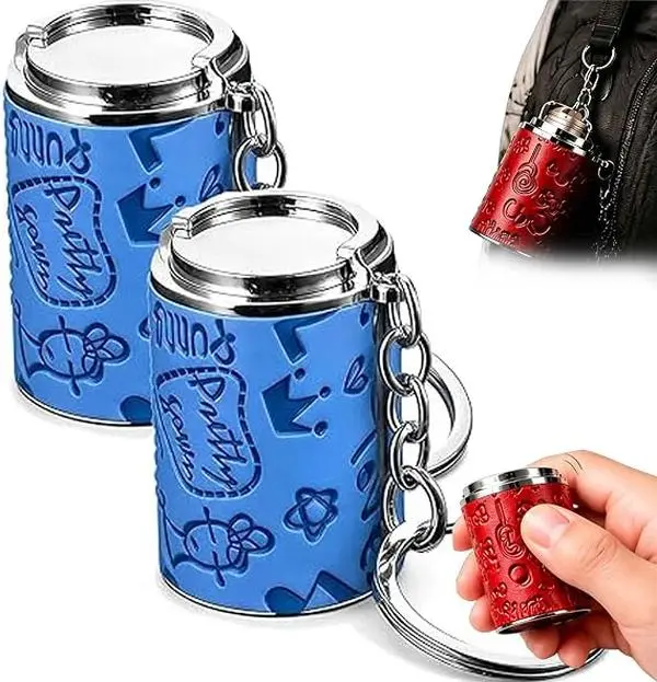 2-in-1 Mini Coin Storage Keychain - Lightweight Key Holder with Coin Slot, Snap-Tension Snap Closure, Hook, Compartments, Portable Pocket Accessory for Party Gifts, Commute Use, Lightweight Keychain, Key Holders, Key Chain For Car Keys, Multifunctional Ke