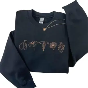 Medical Sweatshirt, Nurse Modern Minimalist Shirt, Doctor RN Gift Tee, Floral Minimal Tee, NICU, PICU, Dr, Cardiology, Peds Cotton Vintage Tops Clothes Casual