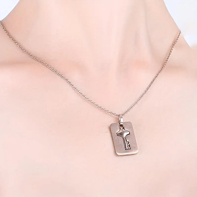 Set, Heart Lock Bangle & Key Tag Pendant Necklace Set Set, Heart Lock Bangle & Key Tag Pendant Necklace Set