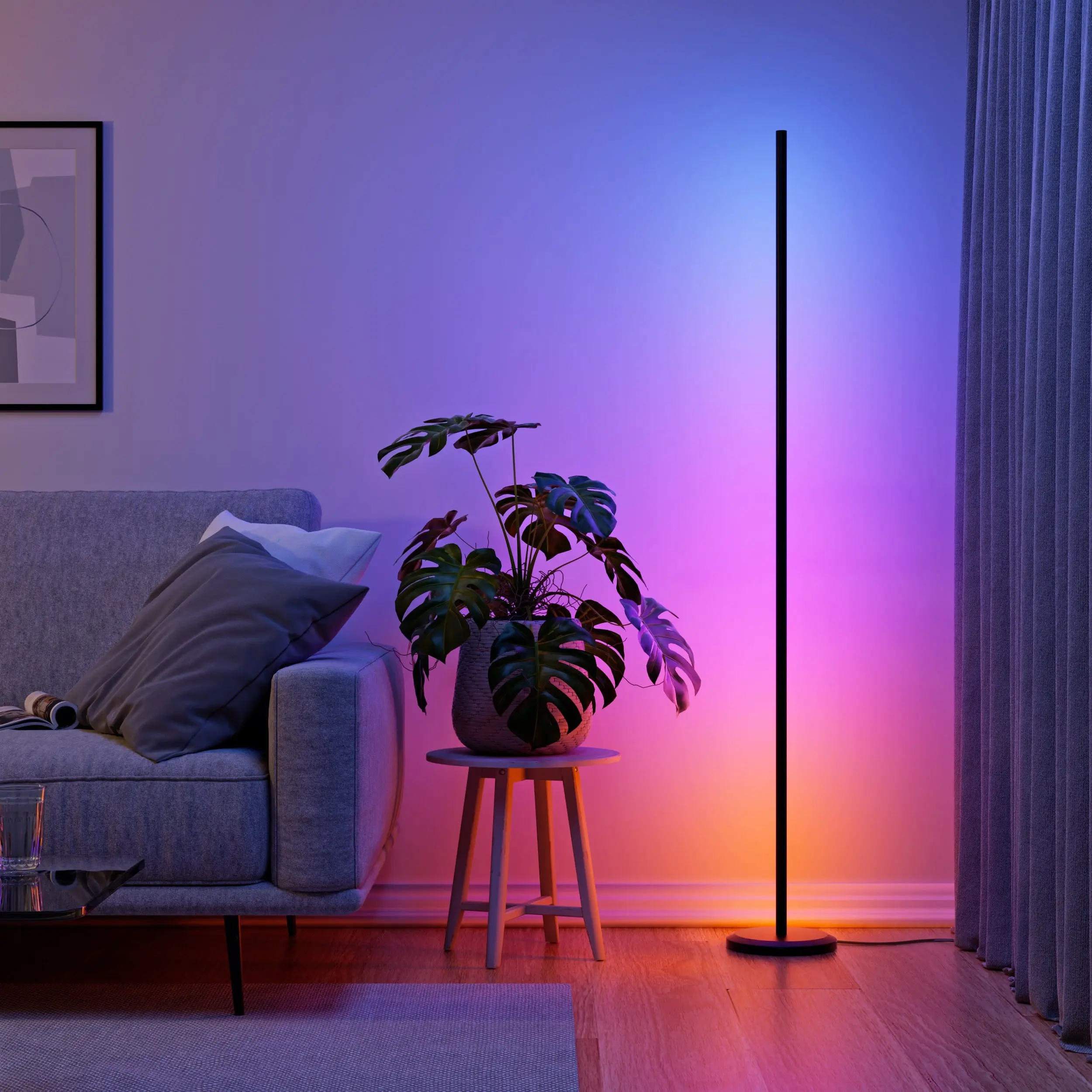 Smart Multicolor Floor Lamp (Black)