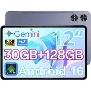 Android Tablet 12 Inch with    , Octa-Core Processor, 2000 * 1200 FHD IPS Touch Screen, 5MP+13MP Dual Camera, 8800mAh ,  Android 16 Tablet, 2.4G/5G WiFi, BT 5.0