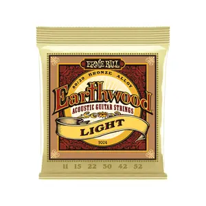 Ernie Ball Earthwood Light 80/20 Bronze Acoustic Guitar Strings - 11-52 Gauge