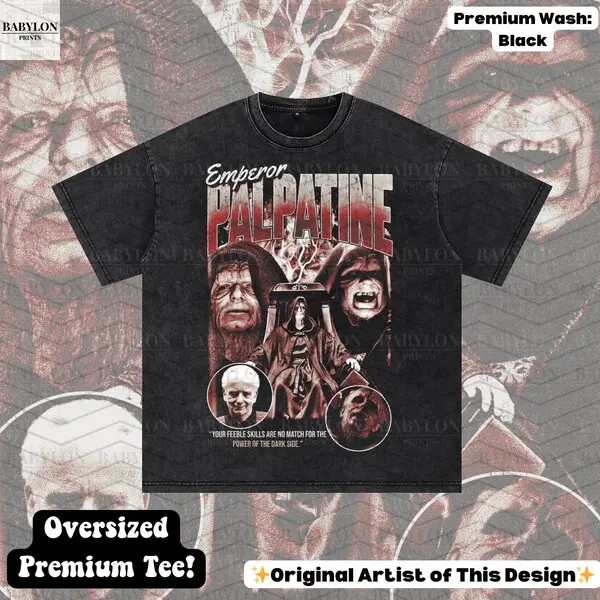 Star Emperor Palpatine T Shirt, Revenge of the Sith ShirtShirt Dark Side SithShirt world T Shirt