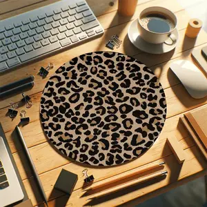Creative Pattern Round Mouse Pad, Mouse Pad with Non-slip Rubber Base, Universal Mouse Pad for Office & Home, Non Slip Mousepad