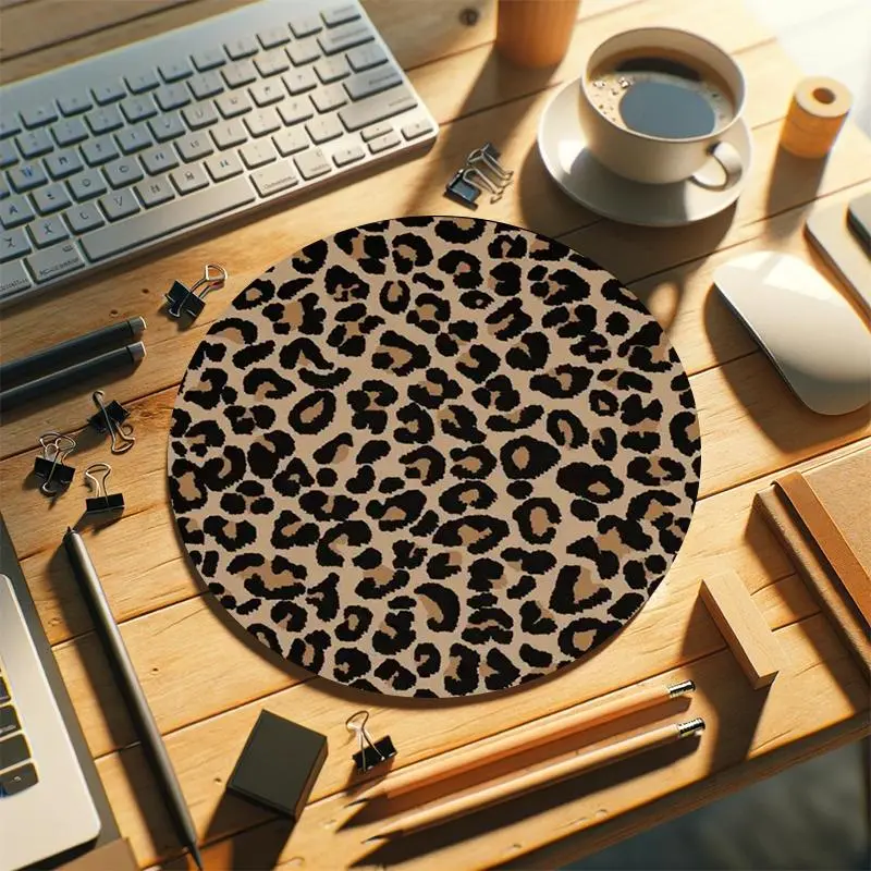 Creative Pattern Round Computer Mouse Pad, Mouse Pad with Non-slip Rubber Base, Universal Mouse Pad for Office, Home & Laptop, Non Slip Mousepad, Mouse Mat